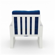 LuXeo Malibu HDPE Deep Seating Chair- White