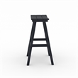 Bailey Black HDPE Farmhouse Bar Stool-Set of 2
