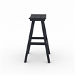 Bailey Black HDPE Farmhouse Bar Stool-Set of 2
