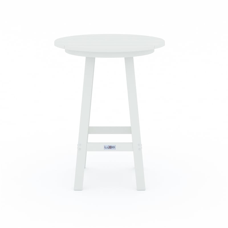 Mason-Cabo HDPE White Round Counter Bar-3 Piece
