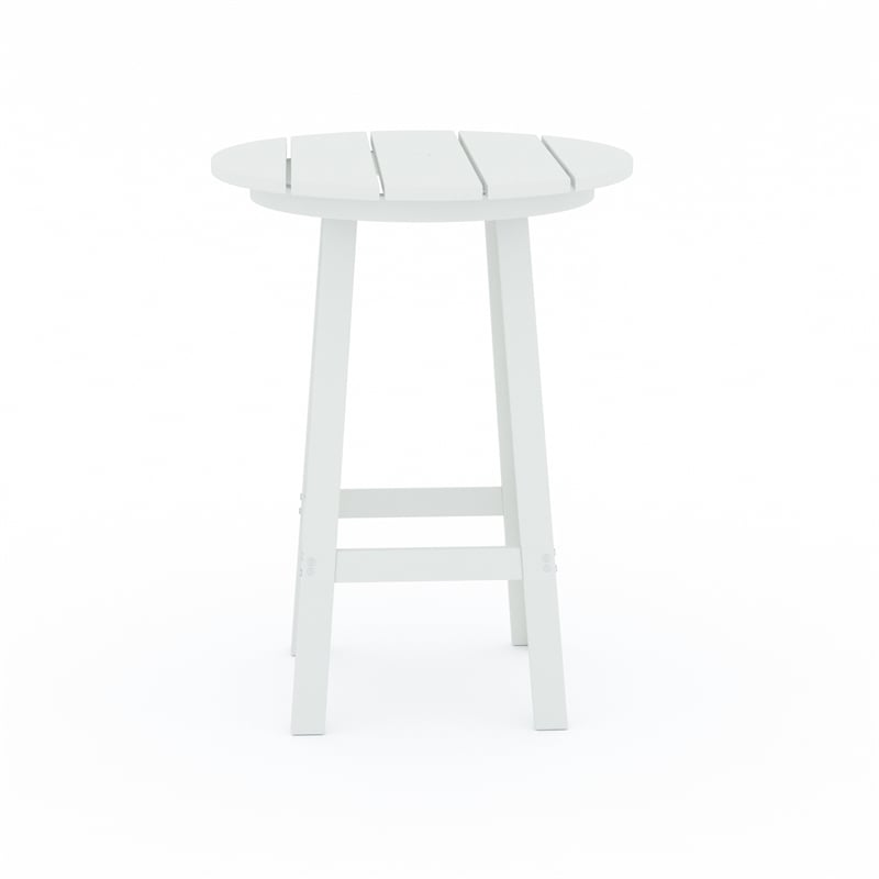 Mason-Cabo HDPE White Round Counter Bar-3 Piece