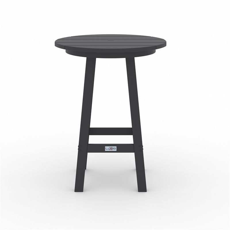 Mason-Cabo HDPE Gray Round Counter Bar- 3 Piece