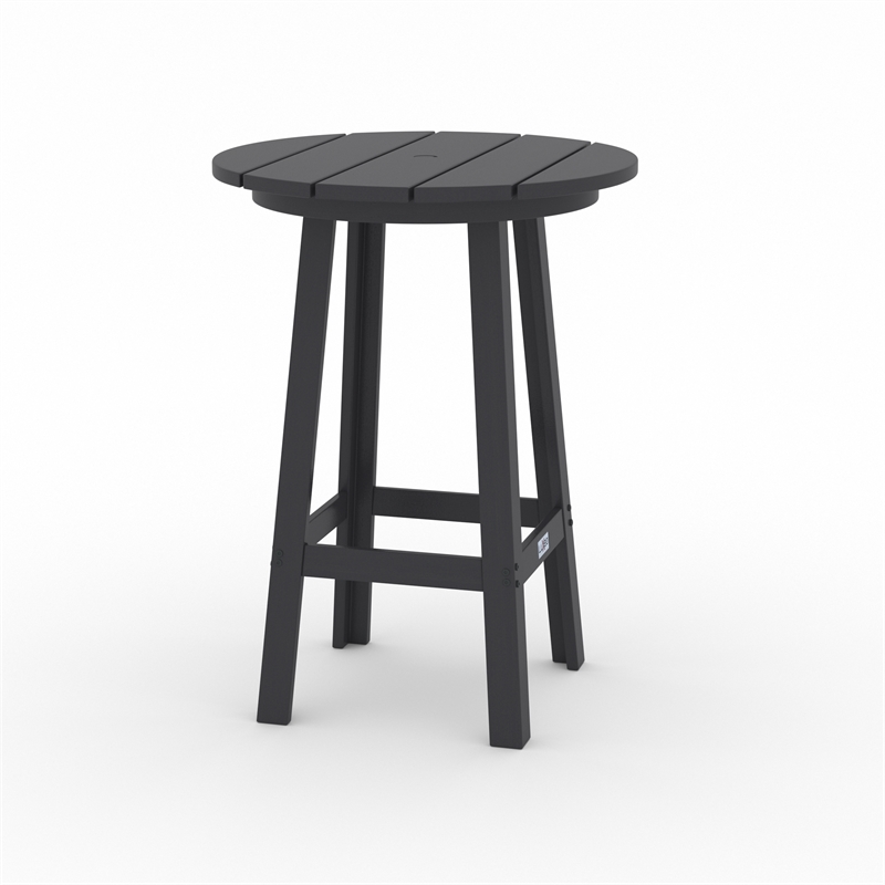Mason-Cabo HDPE Gray Round Counter Bar- 3 Piece