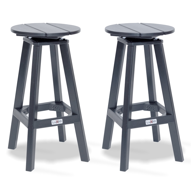 Mason-Cabo HDPE Gray Round Counter Bar- 3 Piece