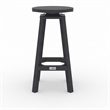 Mason-Cabo HDPE Gray Round Counter Bar- 3 Piece