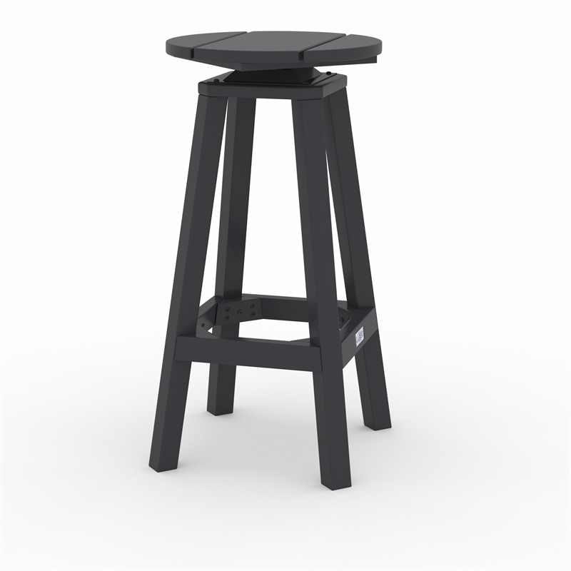 Mason-Cabo HDPE Gray Round Counter Bar- 3 Piece