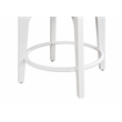 LuXeo Ellie 29 in. White Leg - Gray  Seat (Set of 2)