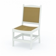 LuXeo Tuscany White Woven  Rattan Dining Set-7 Piece