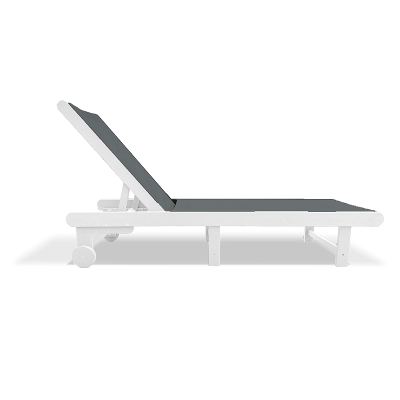 Venice White HDPE Chaise Lounge-Set of 2