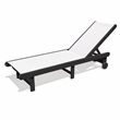 Venice Black HDPE Chaise Lounge-Set of 2