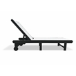 Venice Black HDPE Chaise Lounge-Set of 2