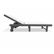 Venice HDPE Chaise Lounge- Gray (Set of 4)