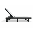 Venice HDPE Chaise Lounge- Black (Set of 4)