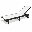 Venice HDPE Chaise Lounge- Black (Set of 4)
