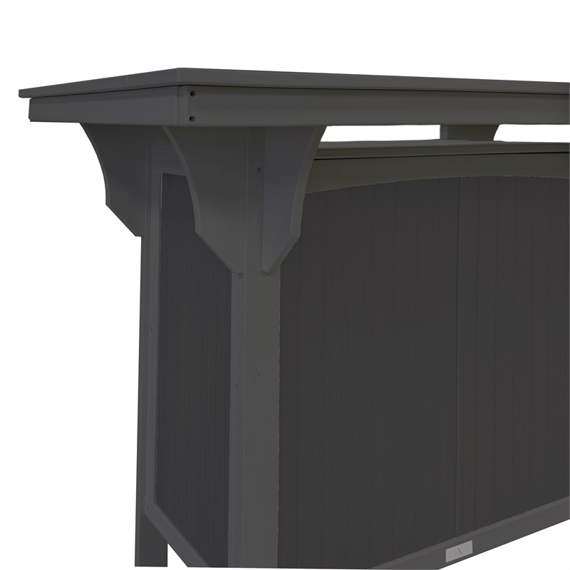 Cancun HDPE Serving Bar- Gray Two Tone
