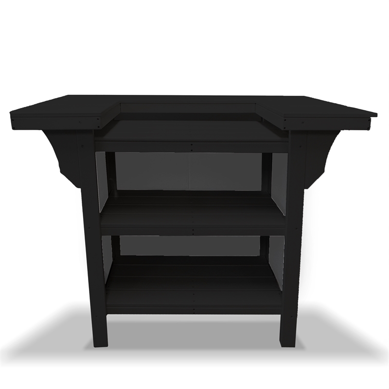 Cancun HDPE Serving Bar- Black Two Tone
