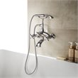 Vinnova Juniper Adjustable Center Wall Mount Tub Faucet in Chrome