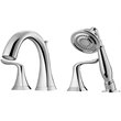 Vinnova Claudius Roman Tub Faucet with Hand Held Shower in Chrome