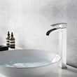 Vinnova Belair Single Lever Vessel Bathroom Faucet in Nickel