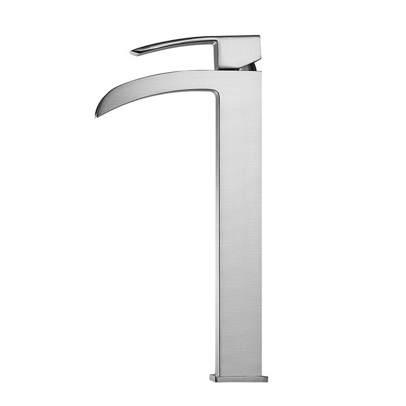 Vinnova Belair Single Lever Vessel Bathroom Faucet in Nickel