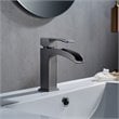 Vinnova Liberty Single Handle Basin Bathroom Faucet in Gun Metal Gray