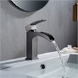 Vinnova Liberty Single Handle Basin Bathroom Faucet in Gun Metal Gray