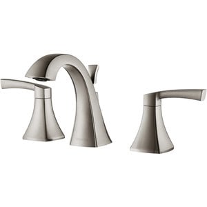 Vinnova Abbie 8&quot Two Handle Widespread Bathroom Faucet in Nickel