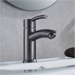 Vinnova Bliss Single Handle Basin Bathroom Faucet in Gunmetal Gray