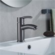 Vinnova Bliss Single Handle Basin Bathroom Faucet in Gunmetal Gray