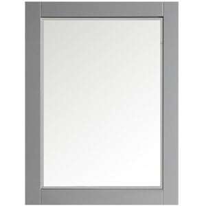 Vinnova Florence 36&quot Bathroom Vanity Framed Wall Mirror in Gray
