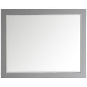 Vinnova Florence 48&quot Bathroom Vanity Framed Wall Mirror in Gray