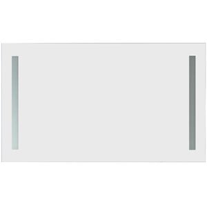 Vinnova Xenia 48&quot LED Lit Modern Bathroom Vanity Wall Mirror in Silver