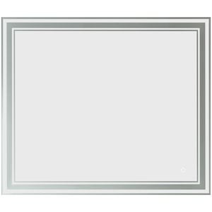 Vinnova Varese 36&quot LED Lit Accent Bathroom Vanity Wall Mirror in Silver
