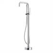 Vinnova Delara Freestanding Polished Chrome Tub Faucet with Hand Shower