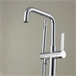 Vinnova Delara Freestanding Polished Chrome Tub Faucet with Hand Shower