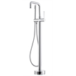 Vinnova Delara Freestanding Polished Chrome Tub Faucet with Hand Shower