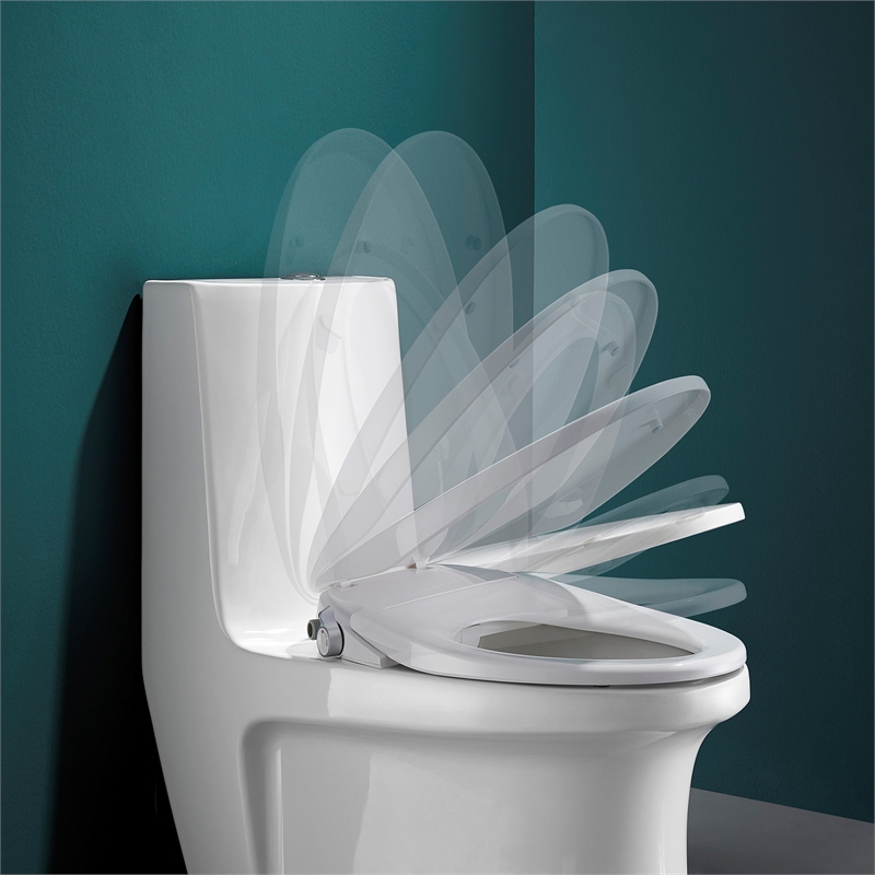 Vinnova Taranto Non-Electric Bidet for Elongated Toilet Seat in White