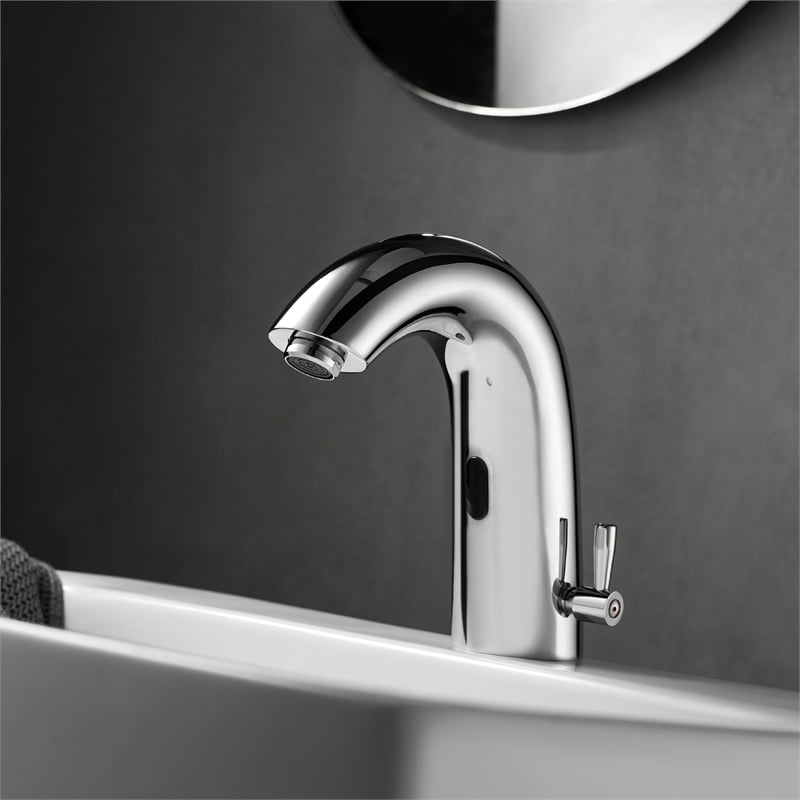 Jumilla Automatic Sensor Touchless Single-Hole Polished Chrome Bathroom Faucet
