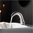 Jumilla Automatic Sensor Touchless Single-Hole Satin Nickel Bathroom Faucet