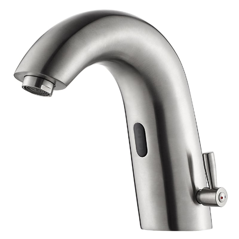 Jumilla Automatic Sensor Touchless Single-Hole Satin Nickel Bathroom Faucet