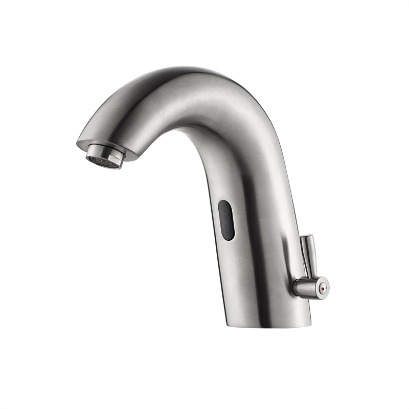 Jumilla Automatic Sensor Touchless Single-Hole Satin Nickel Bathroom Faucet