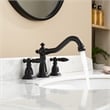 Vinnova Corella Widespread Matte Black Bathroom Basin Sink Faucet