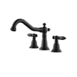 Vinnova Corella Widespread Matte Black Bathroom Basin Sink Faucet