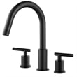 Vinnova Lodosa Widespread Matte Black Bathroom Basin Sink Faucet