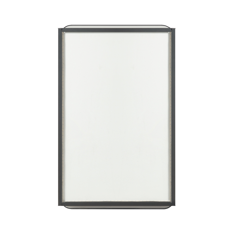 Talayuela 20 in.W x 32 in.H Aluminum Framed Medicine Cabinet in Brushed Black