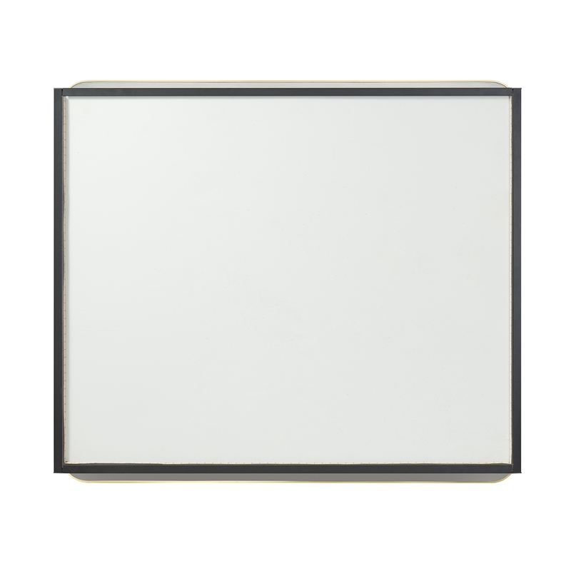 Talayuela 36 in.W x 32 in.H Aluminum Framed Medicine Cabinet in Brushed Gold