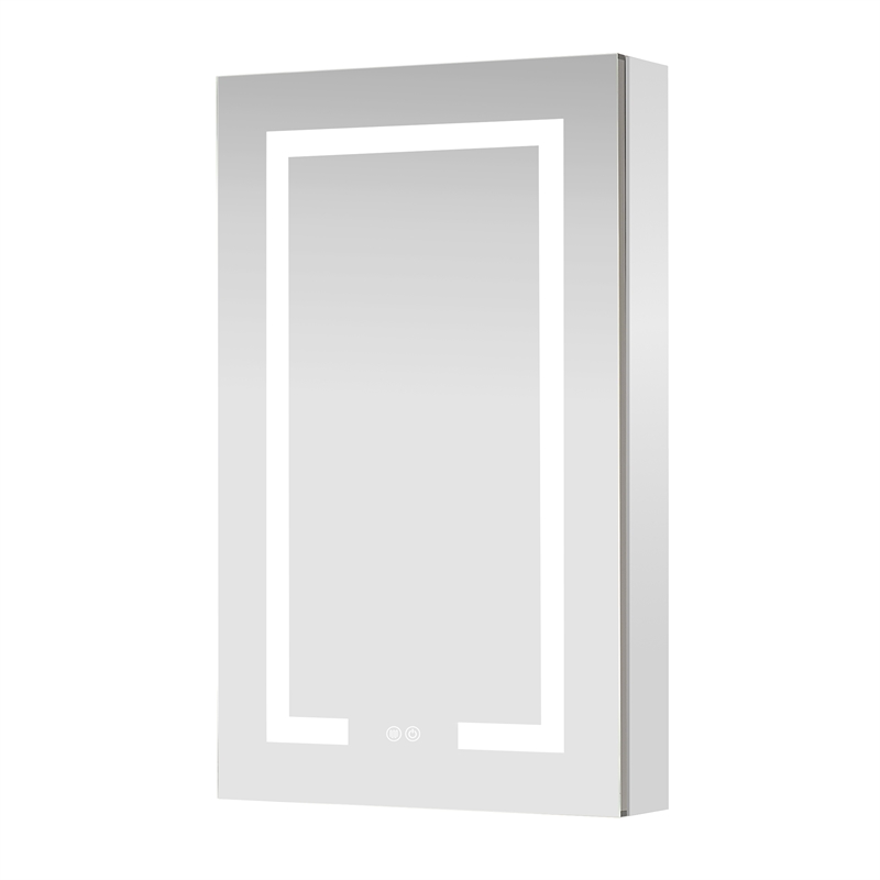 Santona 20 in.W x 32 in.H Medicine Cabinet with Aluminum Frameless LED Mirror