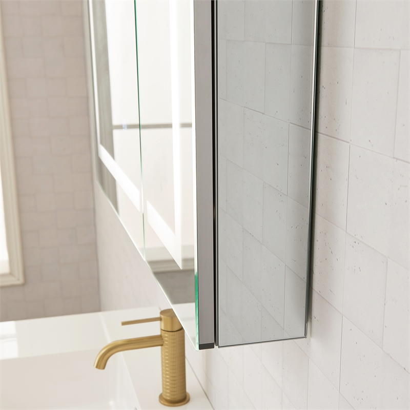 Santona 36 in.W x 32 in.H Medicine Cabinet with Aluminum Frameless LED Mirror