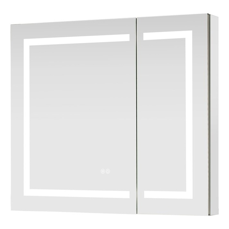 Santona 36 in.W x 32 in.H Medicine Cabinet with Aluminum Frameless LED Mirror