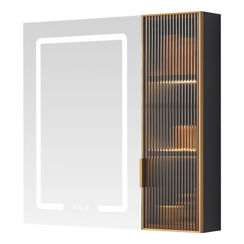 Cervia 30 in.W x 29.5 in.H Medicine Cabinet with Aluminum Frameless LED Mirror